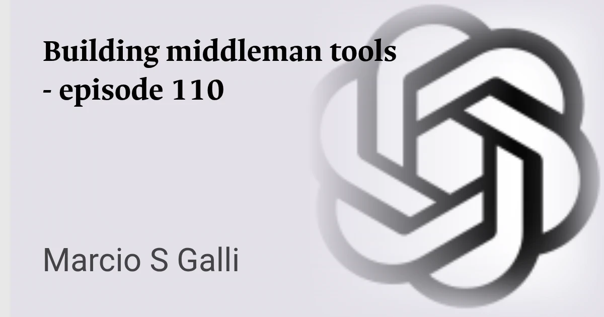 Building middleman tools - episode 110